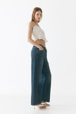 Wide High Waist Jeans - H&m фото 3