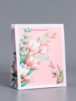 Пакет подарочный ламинированный «С любовью для неё», нежно розовый, 18×22.3×10 см Пакет подарочный ламинированный «С любовью для неё», нежно розовый, 18×22.3×10 см