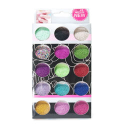 Nail Art Бисер для дизайна ногтей, 15 шт/уп, средний