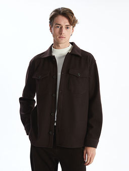 Regular Fit Uzun Kollu Ka?e Erkek G?mlek Ceket