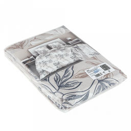 Постельное белье, комплект 1,5 спальный "Симфония" беж, 3 предмета: пододеяльник 145х215см, простыня 150х215см, 1 наволочка 50х70см с клапаном-запахом, бязь "Комфорт" 121г/м2, хлопок 100%, упаковка "эконом" ПВХ 32х41х2,5см, "Домашняя мода" (Россия)