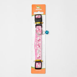 Ошейник нейлоновый Звездные косточки, 36 х 1,5 см, розовый - Пижон фото 3