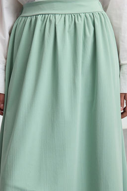 Mint Beli Lastikli Paper Touch Klos Midi Etek TWOAW25ET00074 - Trendyolmilla фото 3