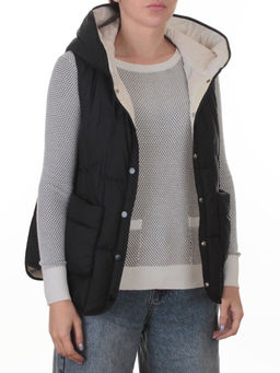 H24-26 BLACK Жилет утепленный женский (утиный пух) - Fashion фото 8