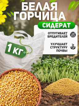 Цена за 2 шт. Сидерат Горчица белая 1кг