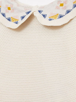 Bebe Yaka Uzun Kollu Nak?? Detayl? K?z Bebek Elbise - Waikiki фото 3