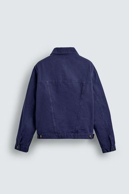 CAZADORA LAVADA RELAXED FIT / Azul tinta - Zara фото 8