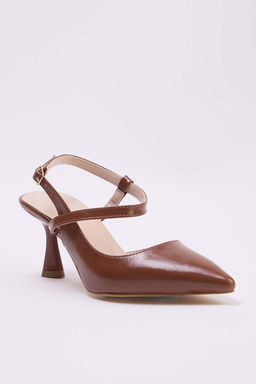 Caramel Bilekten Bantl? Kad?n 8 cm Ince Topuklu Ayakkab? TAKAW25TO00004