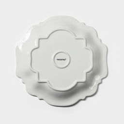 Тарелка фарфоровая обеденная Magistro «Сюита», d=25,4 см, цвет белый