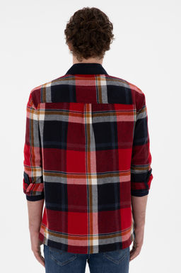 Мужская красная рубашка с длинным рукавом 1 бесплатно для 1 зоны в рубашках - U.s. polo assn фото 5