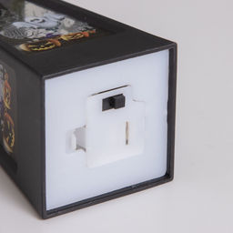 Фигурка светящаяся RISALUX «Привидение», LED-ночник, 3×LR1130, чёрный, 4.4×4.4×9.4 см