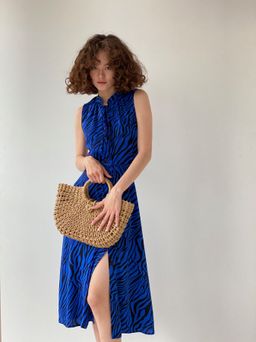 Платье, как из к/ф Красотка, синее с принтом - Martichelli фото 5