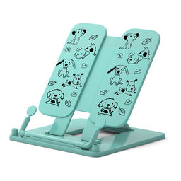 Цена за 1 шт. Подставка для книг пластиковая ErichKrause Little Dogs, мятный