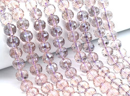 Бусины из циркона шарик гр.12мм цв.сиреневый, 40см, 37 бусин Радуга камня