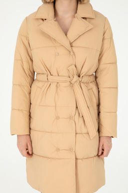 Женское пальто светло-коричневого цвета Неожиданная скидка в корзине - U.s. polo assn фото 6