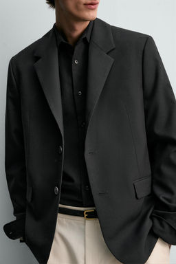 BLAZER TRAJE 100% LANA LIMITED EDITION / Negro - Zara фото 6