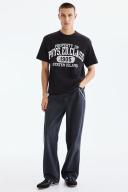 Camiseta con motivo estampado Loose Fit - H&m фото 29