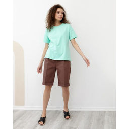 Футболка женская Basic line, цвет мятный, р-р 42