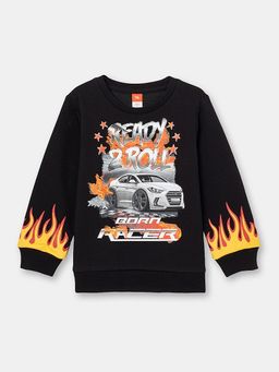 CRB wear/CSKB 63011-22-301 Джемпер модель свитшот для мальчика, черный/Ex.Cherubino