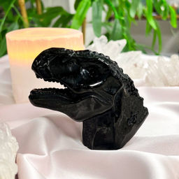 Динозавр резной из Обсидиана