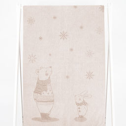 6с102.511ж2 Зимний привет (лен3) Полотенце махровое 67х150см