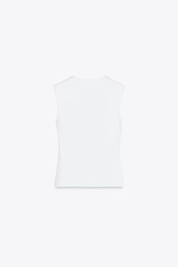 SLEEVELESS KNIT TOP - Zara фото 9