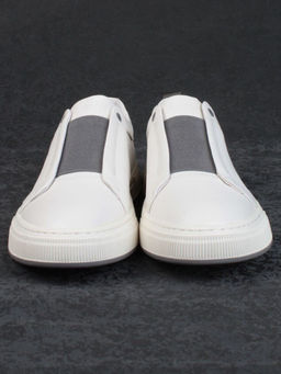 03-6517-BW01 WHITE Полуботинки спортивные мужские (натуральная кожа)