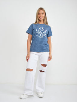 Футболка варенка Хлопок 100% Лиона индиго - Ивассорти фото 3