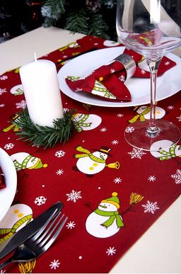 Дорожка на стол из рогожки 145x45 Happy Fox Home  фото 52