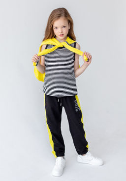 88071 Костюм трикотажный тройка для девочки - Kiko фото 2