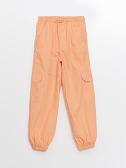 Beli Lastikli K?z ?ocuk Kargo Jogger Pantolon