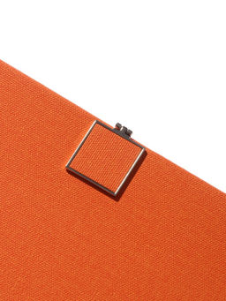 Ежедневник недатированный А5, с хлястиком, 96 листов, в линейку, пвх, оранжевый - Simaland фото 3