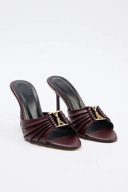 Bordo Premium Kad?n Klasik Topuklu Ayakkab?