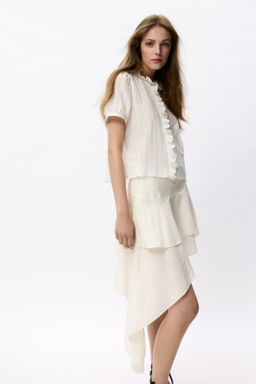 Falda escalonada con panel drapeado - H&m фото 8