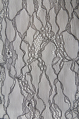 Siyah Regular Fit Kay?k Yaka Dantel Esnek Orme Bluz TWOSS23BZ00795