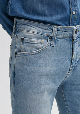 Kvnc Mavi Black Golgeli Ac?k Indigo Mavisi Jean Pantolon  фото 6