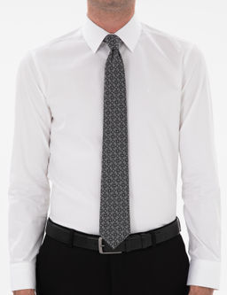 Белая стройная рубашка с длинным рукавом. - Cacharel фото 6