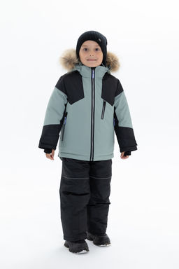 Комплект (п/пальто+п/комб.) дошкольн., 2сл.GRAFELITE, флис подкл., опушка искусств., ткань: мембрана