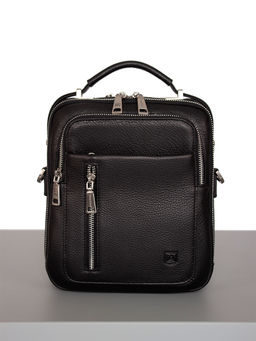 LACCOMA сумка 3768-4-черный натуральная кожа