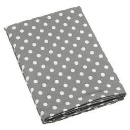 Скатерть 220х145см Горох серый, длина стола до 180см, на 8-10 персон, хлопок Оптима 171г/м2, упаковка классическая 28х41см, Домашняя мода (Россия)  фото 2