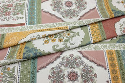 Сатин Цветочные витражи, ш.2.35м, хлопок-100%, 110гр/м.кв - Купава фото 4