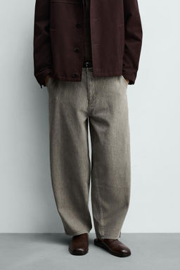 PANTAL?N BALLOON FIT / Gris / Azul - Zara фото 2