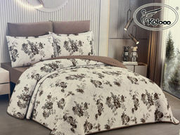 Одеяло стеганное с простыней на резинке и наволочками 2шт Koloco 192-1 192-1/07