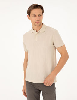 Bej Slim Fit Ti__rt - Pierre cardin фото 3