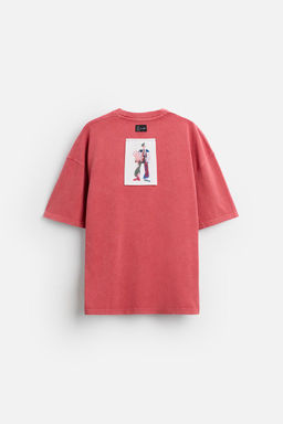 T-SHIRT WITH CONTRAST PATCH - Zara фото 8