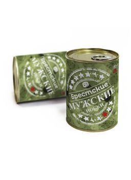 Цена за 2 пары Брестские НОСКИ МУЖСКИЕ В БАНКЕ CLASSIC 2122В черный