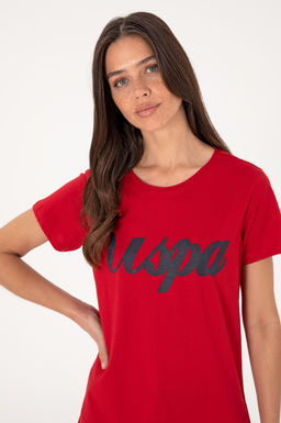 Kad_n K_rm_z_ Bisiklet Yaka Ti__rt - U.s. polo assn фото 2