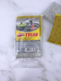 Avikomp Губка д/посуды с эмалированным и тефлоновым покрытием (2шт)