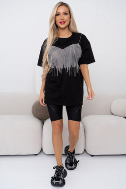 Футболка (черный) Фб11-125 - Николь фото 3