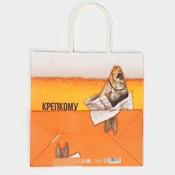 Цена за 2 шт. Пакет подарочный, упаковка, Крепкому мужику, 22?22?11 см